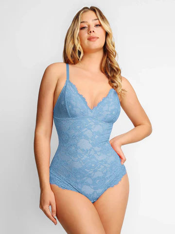 Shapewear Full Lace Thong Bodysuit